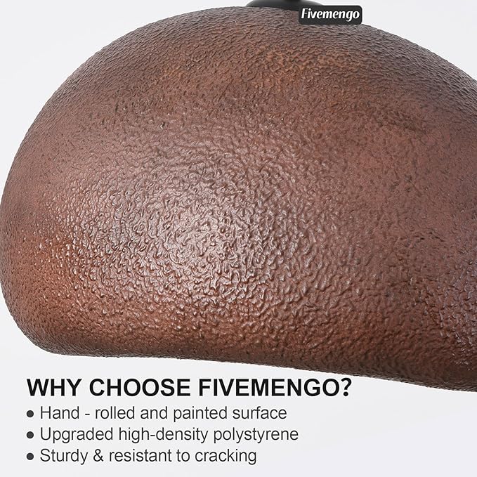 19.7in Wabi Sabi Pendant Lights Kitchen Island Lighting Fixture Ceiling Mount Brown Modern Japanese Lamp Japandi Chandelier for Dining Living Room Hallway Bedroom Restaurant Hanging Lamp