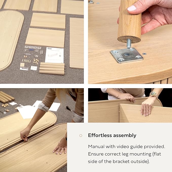 WERMO 71’’ TV Stand with Storage and Shelves for 65-75 inch TV. Wood Entertainment Center with Doors for Living Room and Bedroom, Mid Century Modern Console Table, Television Stand (Oak)