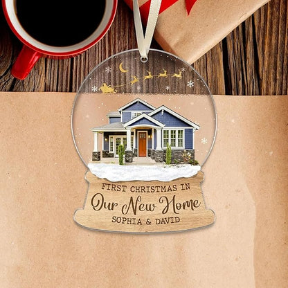Personalized New Home Christmas Ornament, Custom New House Ornament, Housewarming Gifts, Custom Couple Hanging Gifts, First Christmas Keepsake 2025