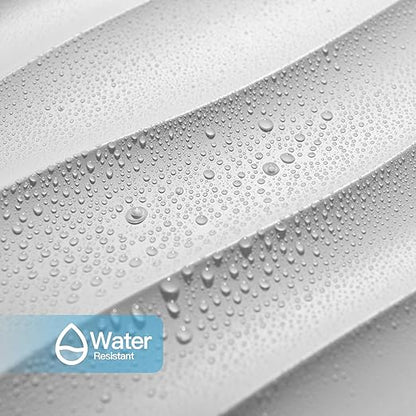 Art3d 12 Pack 3D Wave Design Wall panels 19.7"x19.7" PVC Panel for Interior Wall Decor Living Room, Office, TV Background, White