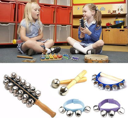 Augshy 120 Pcs 1 Inch/25 mm Christmas Silver Jingle Bells, Craft Bells for Christmas Home Festival Decorations DIY Project