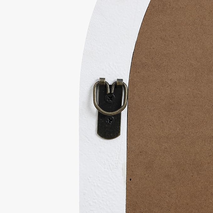 LuxenHome Asymmetrical Wall Mirror for Bathroom, 21.5"x40.5" Large C-Framed Wall Mounted Decorative Vanity Mirror for Living Room Bedroom Decor, Hanging Sculptures Accent for Entryway Hall Home Decor