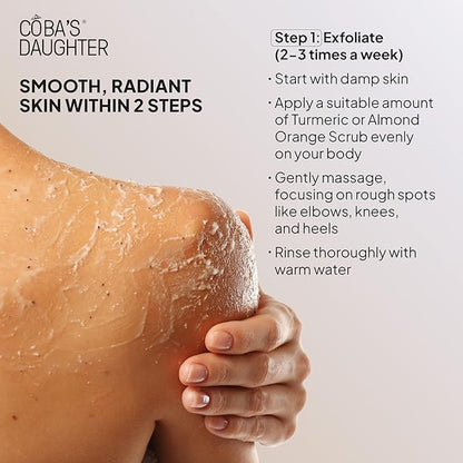 COBA’S DAUGHTER Christmas Gift for Women - 3-Piece Spa Gift Set with Honey Turmeric Scrub, Almond Orange Scrub & Aloe Vera Gel - Perfect Birthday Gift, Self-Care Spa Gift Box, Travel Size Beauty Set