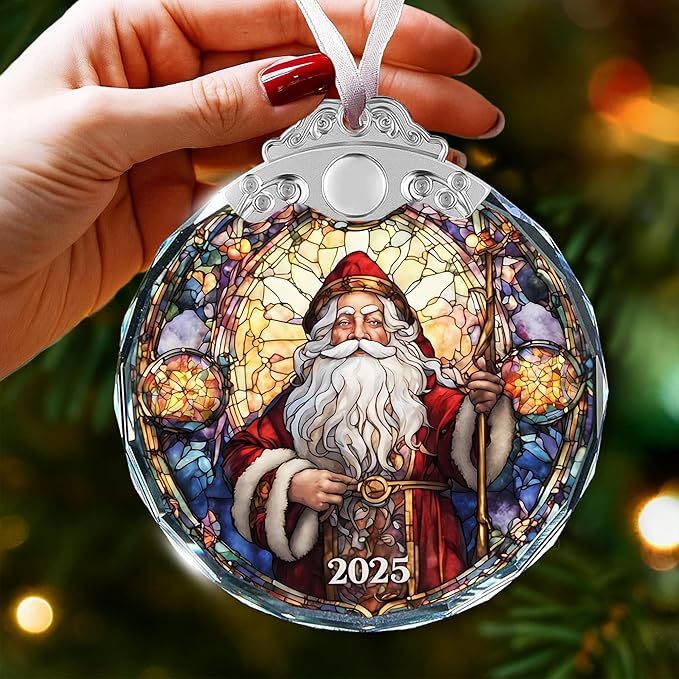 Santa Ornaments - Unique Christmas 2025 Ornaments for Tree Decor, Funny Santa Claus Themed Decor, Classic Vintage Style, Ideal 2025 Gifts for Christmas, Hilarious, Fun and Affordable