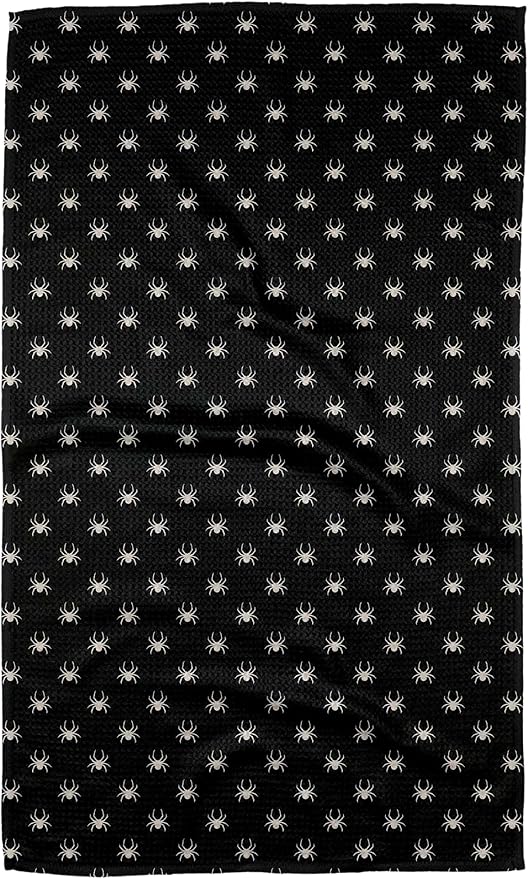 GEOMETRY Halloween Kitchen Towels Quick Dry Microfiber Dish Towels Premium Waffle Spiders 18x30