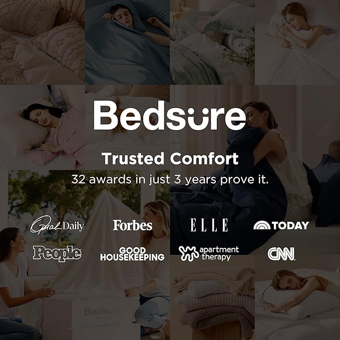 Bedsure Linen Duvet Cover King Size - Linen Cotton Blend Bedding Set, Soft & Cozy, 3 Pieces, 1 Duvet Cover 104x90 Inches and 2 Pillowcases, Light Khaki Color Cooling Bedding, Comforter Sold Separately