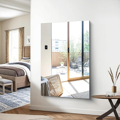 KOCUUY Large Frameless Mirror,55x36 Inch Rectangle Bathroom Vanity Mirror for Over Sink, Upgraded Shatterproof Unframed Design for Bedroom, Living Room, Entryway