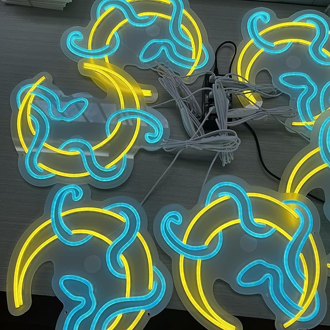 Snake on Moon Neon Sign, Animal Neon Sign, Neon sign Art Bedroom, Snake wall decor, Python Signs For Bedroom Beer Bar Neon Light Sign Hotel Party Club Office Art Lights for Kid Bedroom Man Cave Bar-Yellow