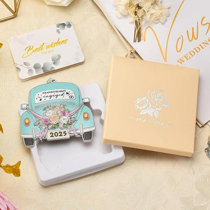 Venhoo Engagement Gifts for Couples 2025, Gift Ideas for Newly Engaged Couples, Happy Engagement Gift for Her, Bride to Be, Just Engaged Gifts for Her, Friends, Women-Metal Hanging Accessory 2025