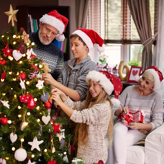 Custom Christmas Family 2025 Ornaments, Ceramic Ornaments for Family Xmas 2025, Personalized Christmas Ornament