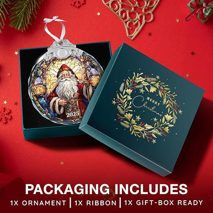 Santa Ornaments - Unique Christmas 2025 Ornaments for Tree Decor, Funny Santa Claus Themed Decor, Classic Vintage Style, Ideal 2025 Gifts for Christmas, Hilarious, Fun and Affordable