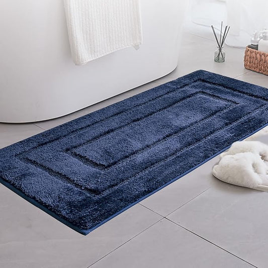 GRANNY SAYS Long Bathroom Rug Mat, Bath Mats Non-Slip, Super Soft and Water Absorbent, Large Bath Rugs, Machine Wash Dry, Bathroom for Floor, Tub and Shower, 24" x 48"