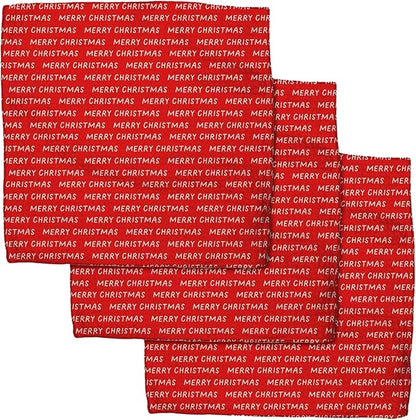 GEOMETRY Holiday Kitchen Dish Cloths Quick Dry Dishcloths Premium Rags Geoweave 3 Pack Merry Xmas 10x10