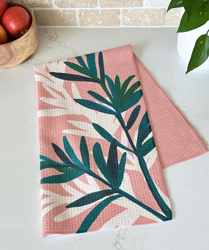 HONED Premium Microfiber Kitchen Dish Towels Quick Dry Waffle Tea Towels 18x30 Tabletop Decor