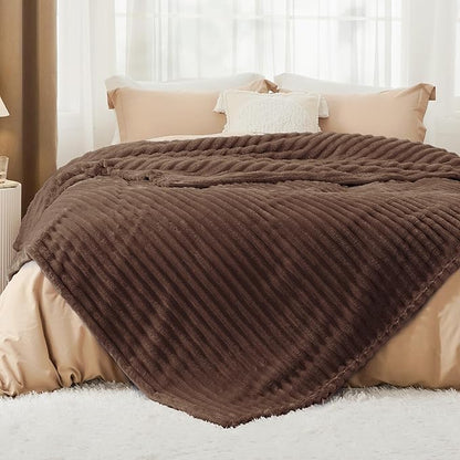Bedsure GentleSoft Fondue Fudge California King Size Blanket for Bed - Cozy Soft Blankets for Women, Cute Small Fleece Throws for Girls, Birthday Gifts for Women, 102x96 Inches