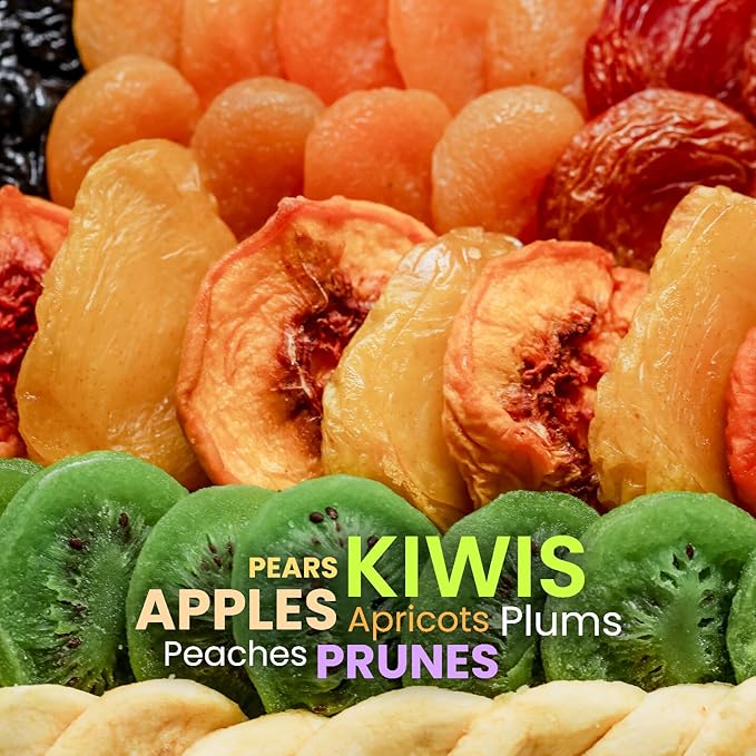 Dried Fruit Birthday Gift Box, Gift Basket Assortment | Apple, Mango, Apricot and more | Great for Snacks, Healthy Gifts, Parties, Corporate, Sympathy, Holidays, Men, Women, Families | Bonnie and Pop