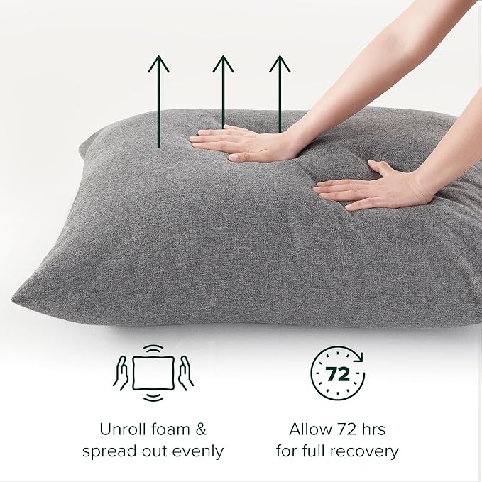 ZINUS Ada Sling Accent Chair, Metal Framed Armchair with Shredded Foam Cushioning, Light Grey