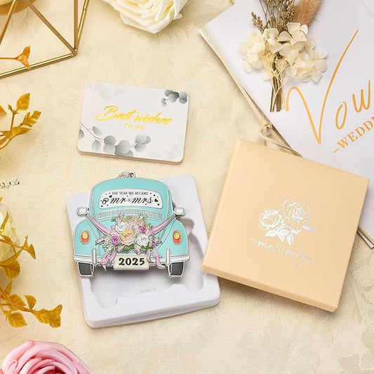 Venhoo Wedding Gifts for Couples 2025, Mr and Mrs Gifts, Wedding Gift Ideas for Newly Wed Couple, Bride, Bridal Shower, Future Mr & Mrs - Just Married Metal Hanging Accessory 2025