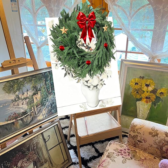 Christmas Garlands Norfolk Pine - Real Touch Pine Garlands - Garlands Christmas Decorations for Home Dining Table Mantel Porch Winter Christmas Decor(6ft)