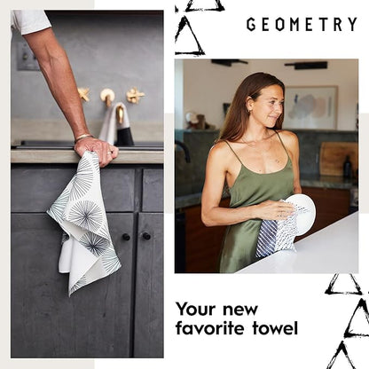 GEOMETRY Kitchen Towels Quick Dry Geoweave Strawberry Banana