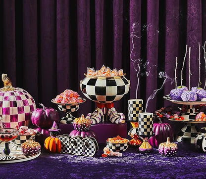 MACKENZIE-CHILDS Witch’s Boot Cauldron, Halloween Cauldron Decor, Indoor Witch Decoration