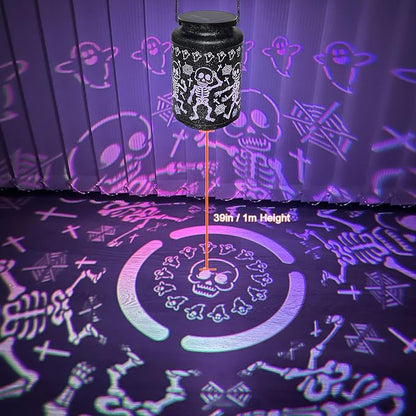 Light Up Skeletons for Halloween Decorations, Metal Hanging Scary Solar Skeleton Lights Outdoor for Garden, Pathway, Porch & Patio Lighting, Spooky Halloween Gift Ideas