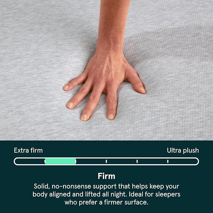 Kin By Tuft & Needle Firm 8" King Adaptive Foam Mattress in a Box, Cooling Pressure Relief, Balanced Support, 100 Night Trial, Fiberglass-Free, CertiPUR-US, 10-Year Limited Warranty