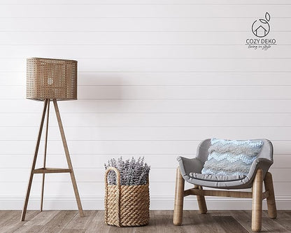 Throw Boho Pillow Cover, 18”x18” Bohemian Moroccan Rustic Decorative Pillows with Tufted Accents, Plush Handwoven Cotton, Textured Woven Neutral Farmhouse Scandinavian Home Decor (no Insert)