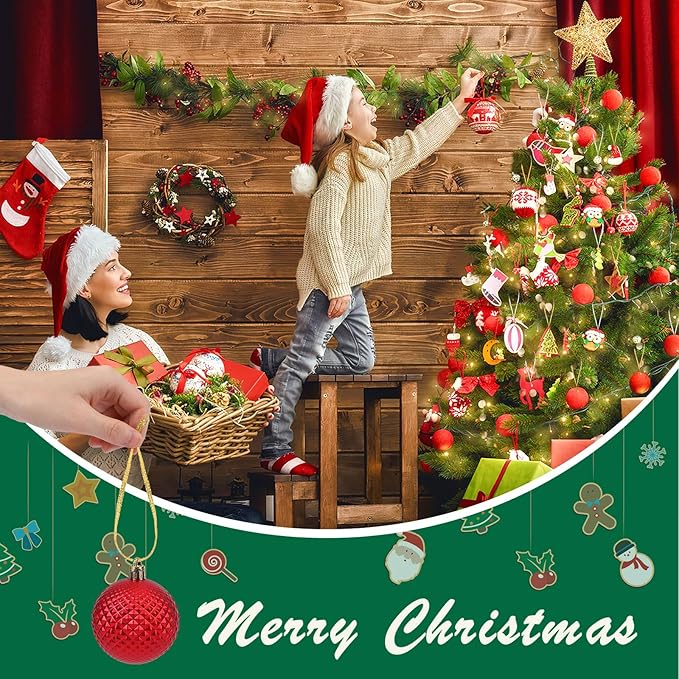 JUNEBRUSHS 300Pcs Christmas Ornament Ribbon Hangers, Hand Tied Christmas Ornament String Ties Loops Thin Ribbon for Ornaments Christmas Tree Hanging Decoration Gold Silver