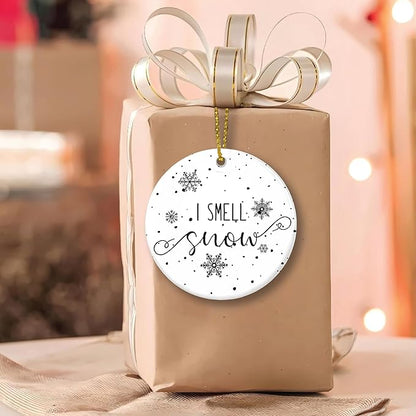 I Smell Snow, Girls Gifts Christmas Ornament, Gifts Women, Christmas Tree Ornament, Friendship Elephant Ornament, Christmas Tree Ornament 2025
