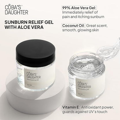 COBA’S DAUGHTER Christmas Gift for Women - 3-Piece Spa Gift Set with Honey Turmeric Scrub, Almond Orange Scrub & Aloe Vera Gel - Perfect Birthday Gift, Self-Care Spa Gift Box, Travel Size Beauty Set