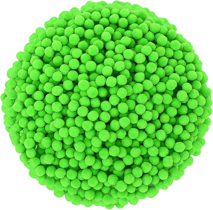 SEPGLITTER Christmas Pom Poms Balls, 1000 Pieces Light Green Pompoms Pom Poms for Crafts Making DIY Holiday Christmas Decorations Supplies (0.4i NCH/1 cm )
