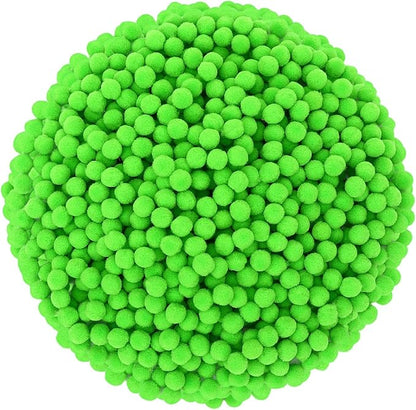 SEPGLITTER Christmas Pom Poms Balls, 1000 Pieces Light Green Pompoms Pom Poms for Crafts Making DIY Holiday Christmas Decorations Supplies (0.4i NCH/1 cm )