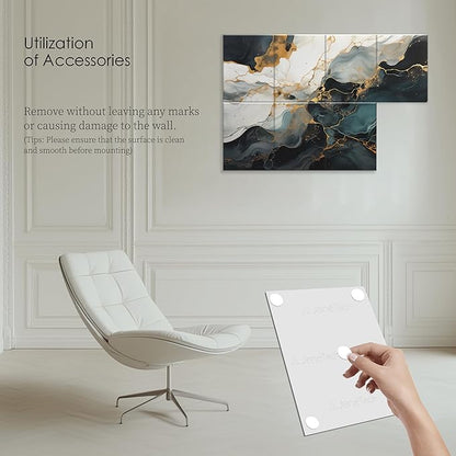 8-Pack Acoustical Wall Panels 48x32 Inches Acoustic Panels Sound Absorbing Decorative Sound Dampening Panels for Studios, Offices, Theaters, Adhesive Included