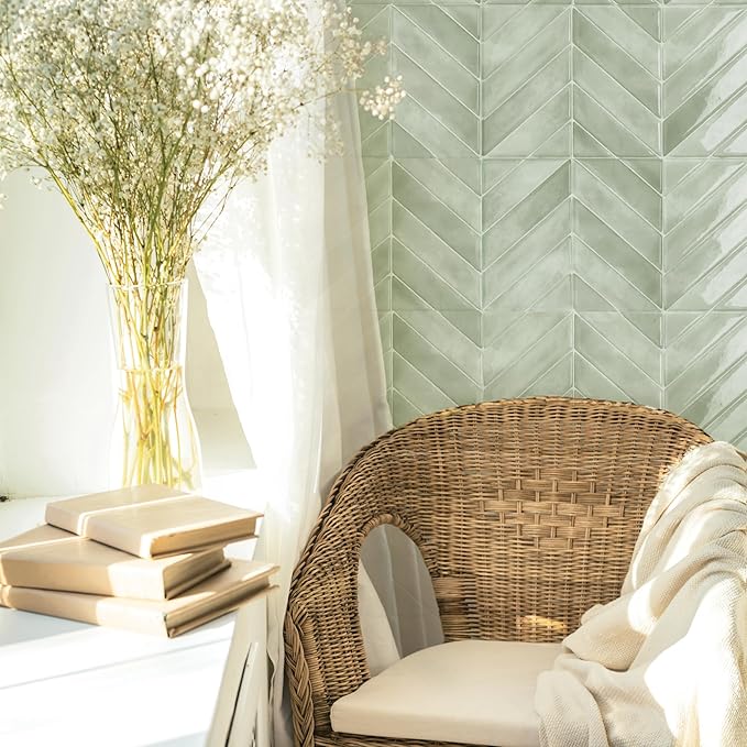 SMART TILES Peel and Stick Backsplash - 5 Sheets of 11.43" x 9" - 3D Adhesive Peel and Stick Tile Backsplash for Kitchen, Bathroom, Wall Tile