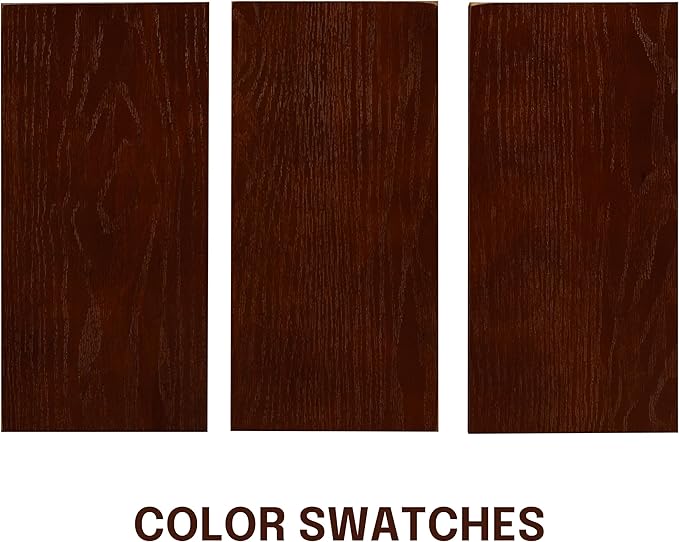 NTC Summit 47 Inch Modern Design, Round Dinner Table for Dining Room, Living Room Furniture, Effortless Assembly, Dark Walnut