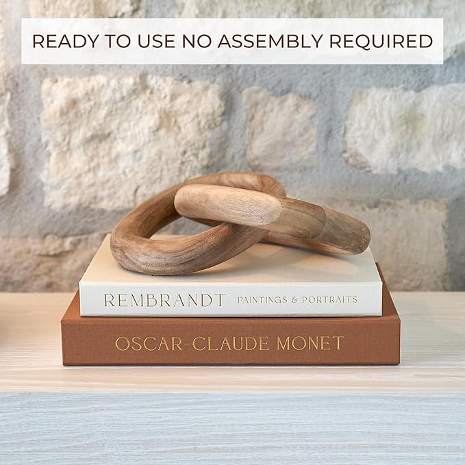 Beautiful Decorative Books - Set of 2 Linen Boxes Enhance Your Table, Bookshelf or Mantel Decor - Aesthetic Fake/Faux Books for Modern Home Decoration, Photo Storage and as a Keepsake Box