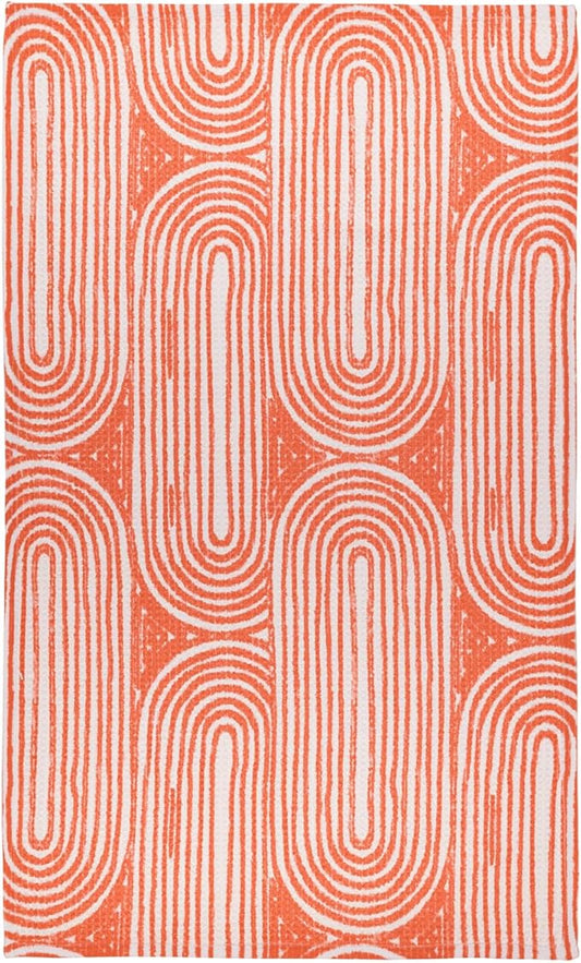 Modern Style Premium Kitchen Tea Towel Super Absorbent Fast Drying Microfiber Coral Loop