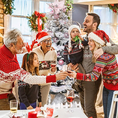 BSTDECOR Christmas Ball Ornaments Set, 20ct Large Clear Pink Shatterproof 80mm/3.15" Hanging Decorative Baubles for Christmas Tree Decoration