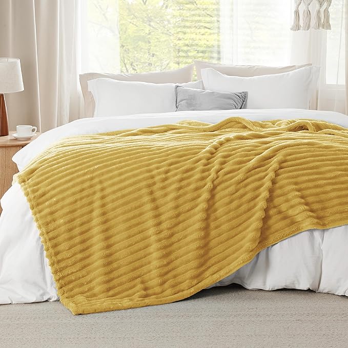 Bedsure GentleSoft Honey California King Size Blanket for - Cozy Soft Blankets for Women, Cute Small Fleece Throws for Girls, Birthday Gifts for Women, 102x96 Inches