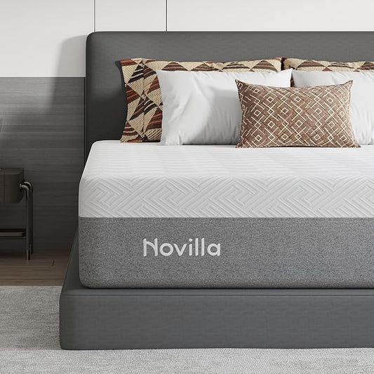 Novilla Mattress Full Size, 14 Inch Gel Memory Foam Mattress Full in a Box for Suppotive, Pressure Relieving & Plush Comfort, Bliss