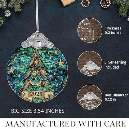 2025 Christmas Ornament, Christian Holiday Decor, Ornaments for Tree, Tree Ornaments, Acrylic Hanging Art, 2025 Christmas Ornament, Vintage Christmas Ornaments, Christmas Decorations