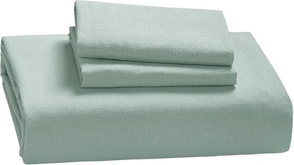 Bedsure Linen Duvet Cover King Size - Linen Cotton Blend Bedding Set, Soft & Cozy, 3 Pieces, 1 Duvet Cover 104x90 and 2 Pillowcases, Sage Green Color Cooling Bedding, Comforter Sold Separately
