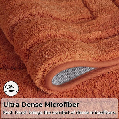 GRANNY SAYS Bathroom Rug Mat, Bath Mats for Bathroom Non-Slip, 24" x 36", Super Soft and Water Absorbent, Microfiber Bath Rugs, Machine Wash Dry, Large Bath Rugs for Floor, Terracotta
