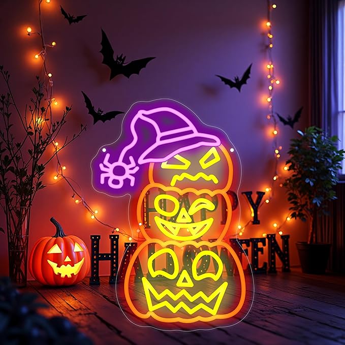 Pumpkin Patch Sign Pumpkin Halloween Patches Thanksgiving Decor Spider Sign Farmhouse Fall Decor For Front Porch for Table Home Kitchen Bedroom Living Room Bar Pub Club Party