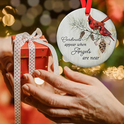 Cardinal Ornament - Cardinal Christmas Ornament - Christmas Memorial Ornament - Remembrance Gifts - Sympathy Gifts for Loss of Loved One