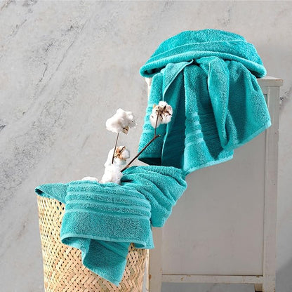 Hawmam Linen Jumbo Large Bath Sheets Towels 2 Pack Soft and Absorbent, Premium Quality 100% Cotton Towels, Teal Turquoise