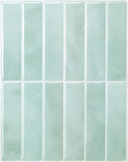 SMART TILES Peel and Stick Backsplash - 5 Sheets of 11.43" x 9" - 3D Adhesive Peel and Stick Tile Backsplash for Kitchen, Bathroom, Wall Tile