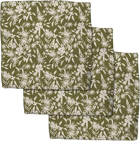 GEOMETRY Fall Dish Towels Quick Dry Premium with Geoweave 3 Pack Leafy Luxe 10x10