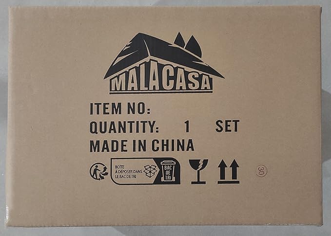 MALACASA Plates and Bowls Sets, 18 Pieces Modern Porcelain Dinnerware Set for 6 White Kitchen Dinner Ware Set wtih Black Rim Ceramic Dishware Dishes Microwave and Dishwasher Safe, Series LUNA